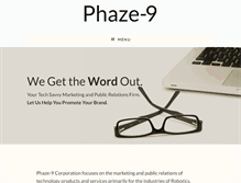 Tablet Screenshot of phaze-9.com